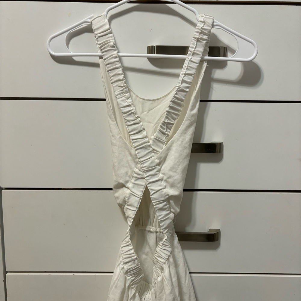 Princess Polly White Cross Back Mini Dress - Picture 3 of 7